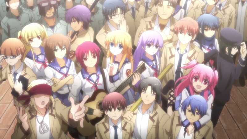 anime group photo with instruments