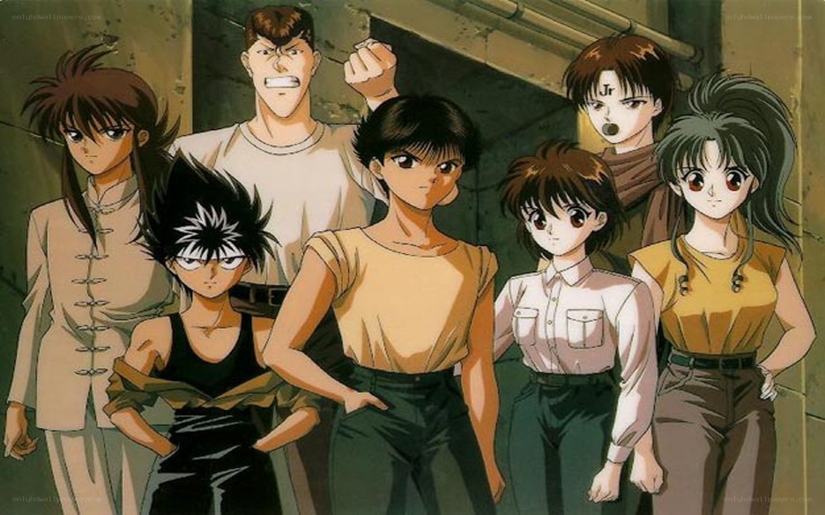 anime group portrait