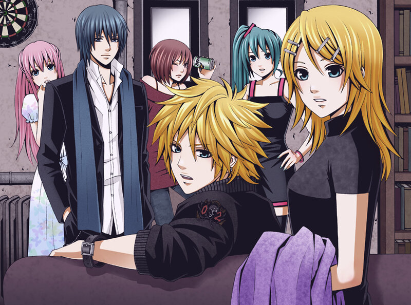 anime group portrait