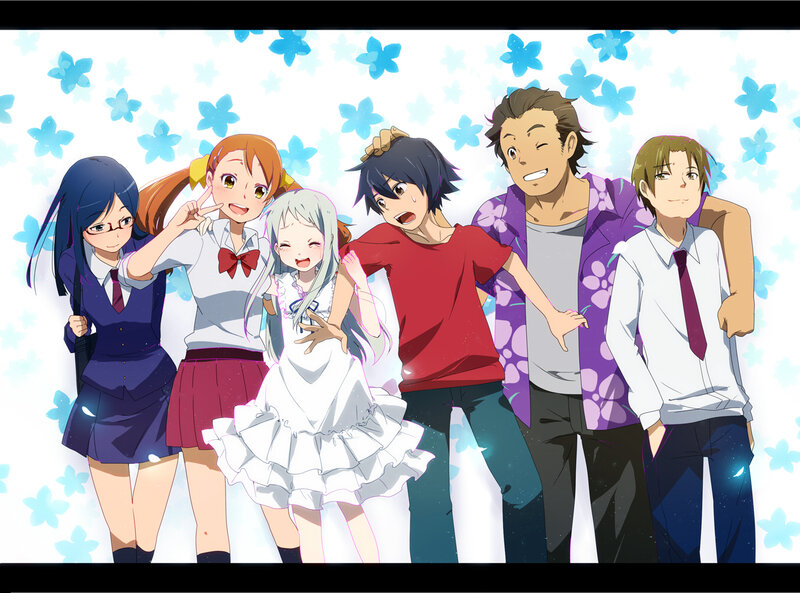 anime group portrait