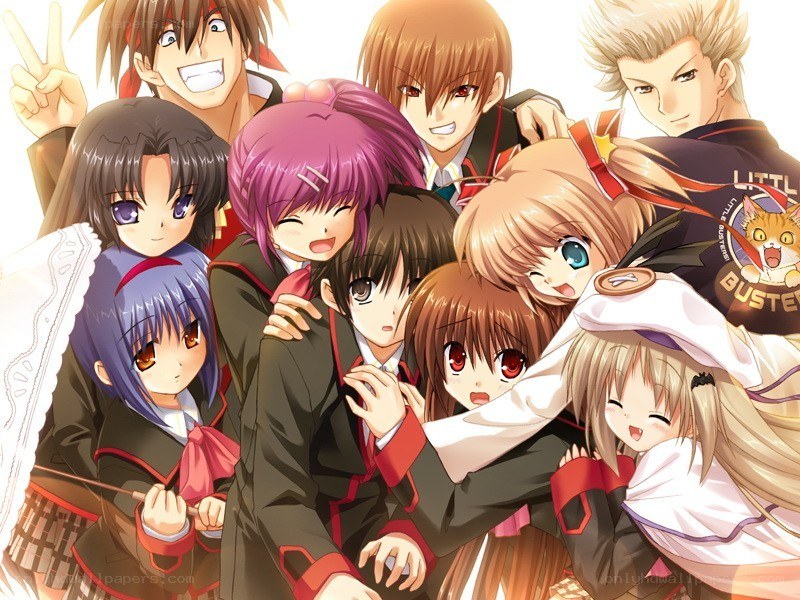 anime group portrait