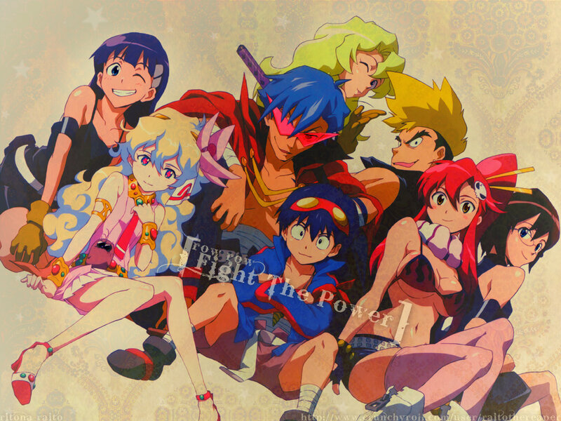 anime group portrait