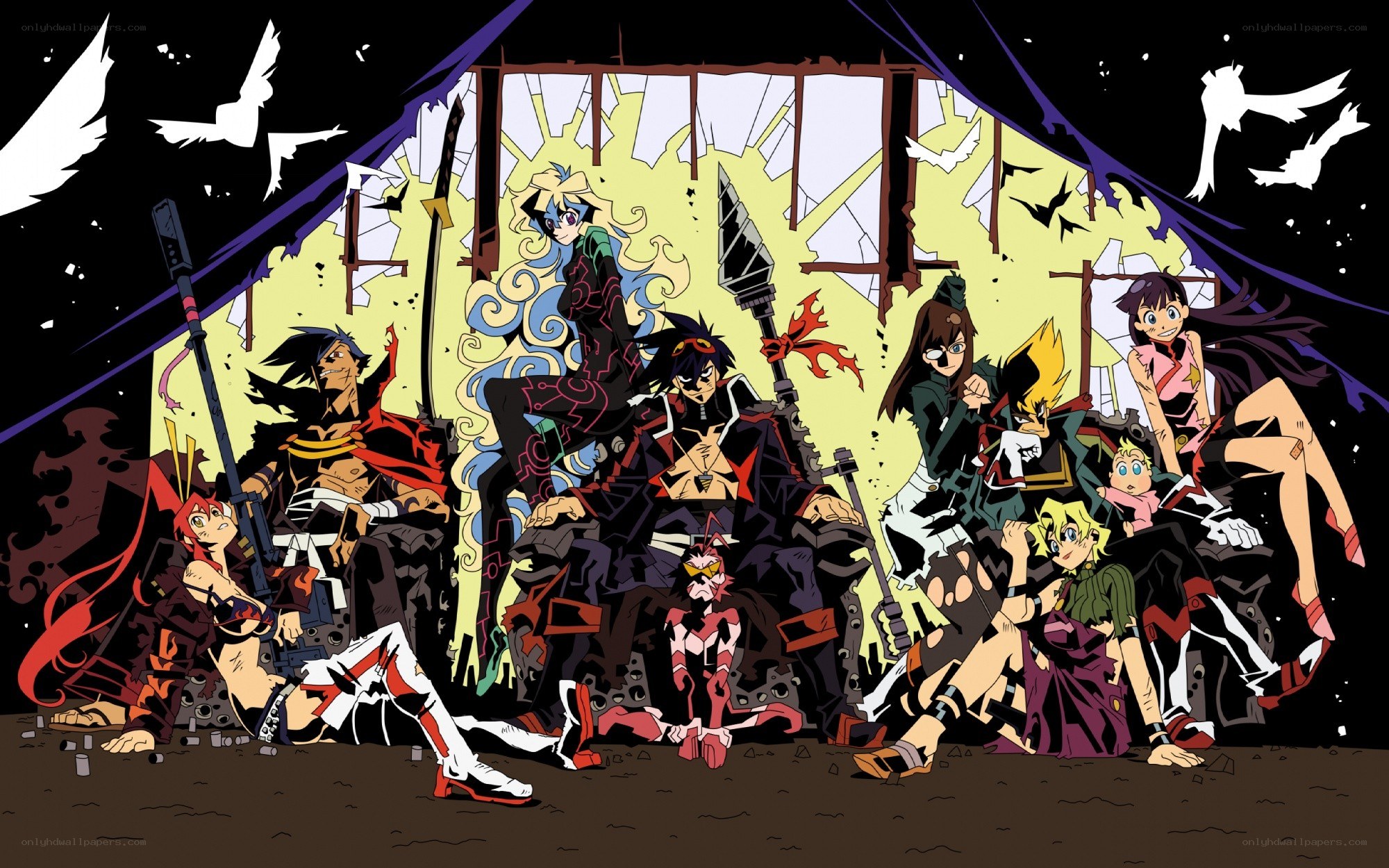 anime group portrait