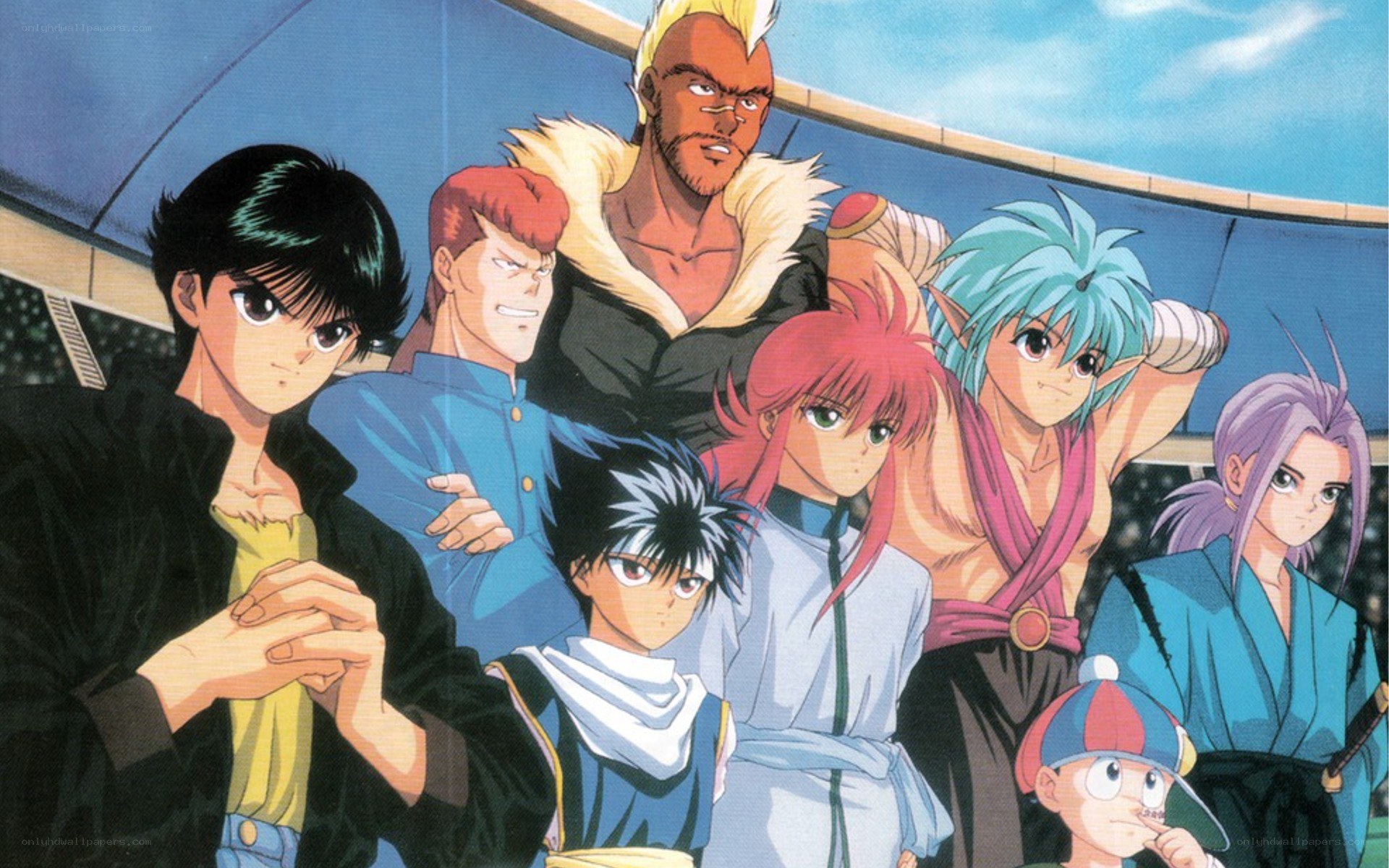 anime group portrait