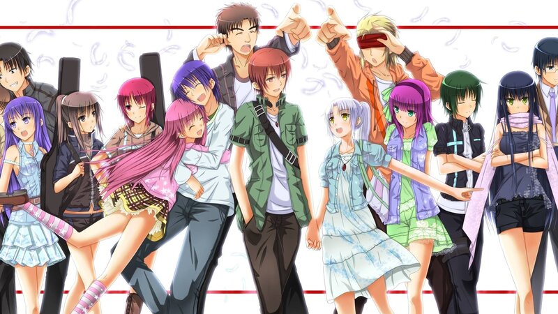 anime group portrait