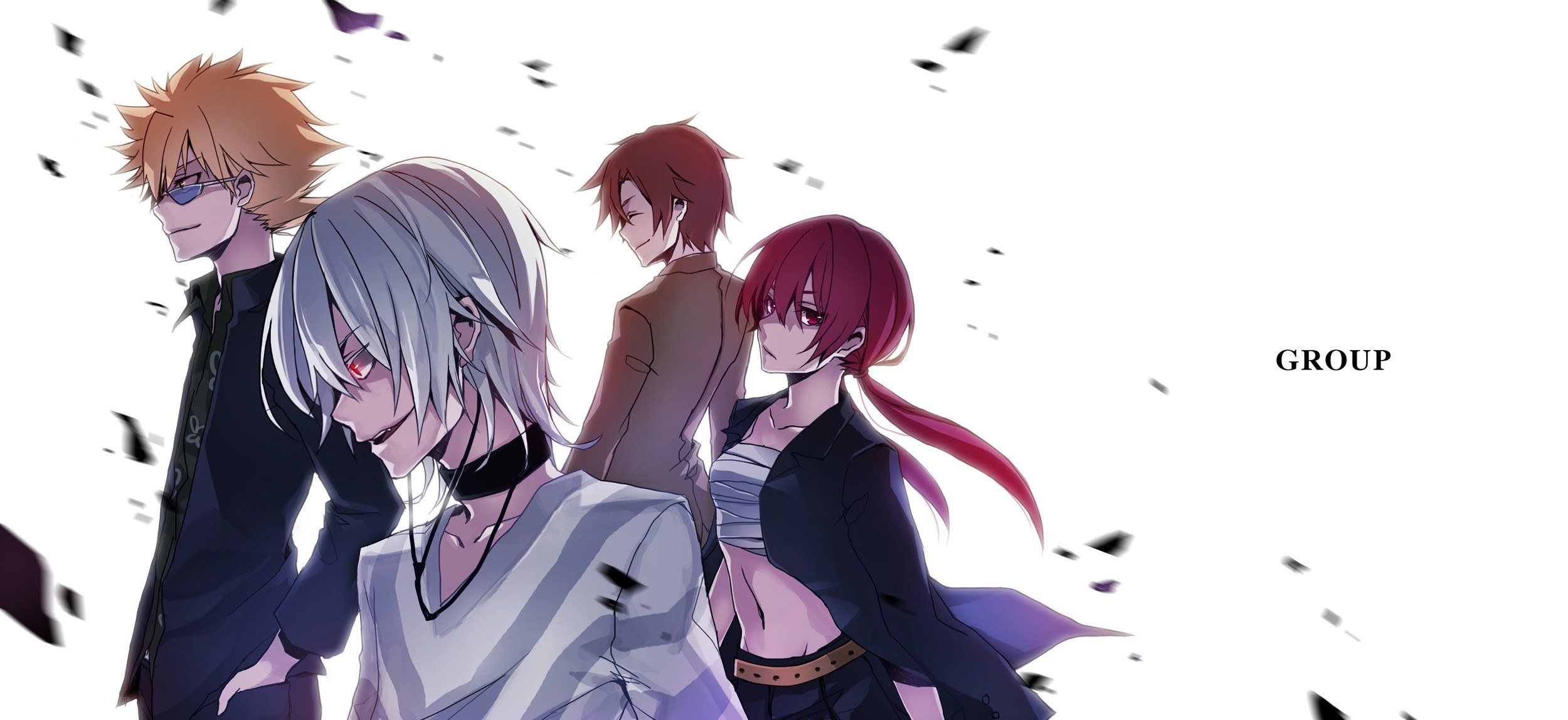 anime group portrait