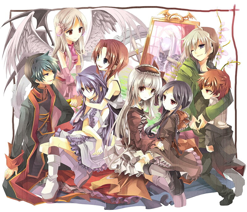anime group portrait