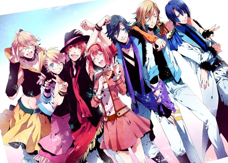 anime group posing together