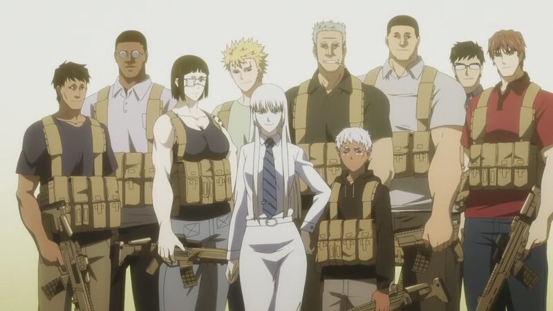 anime group with tactical gear