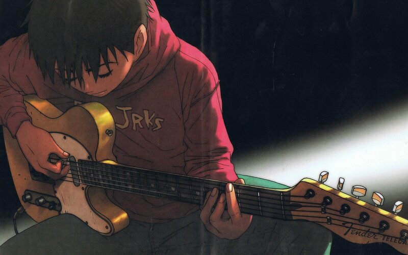 anime guitarist in spotlight