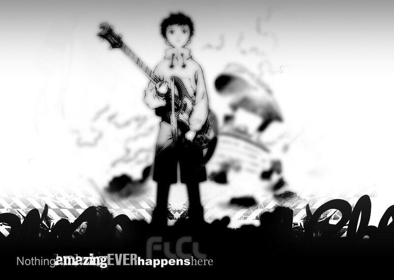 anime guitarist on stage