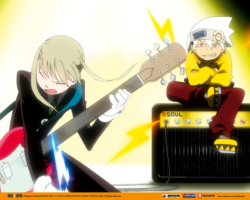 Anime guitarists performing
