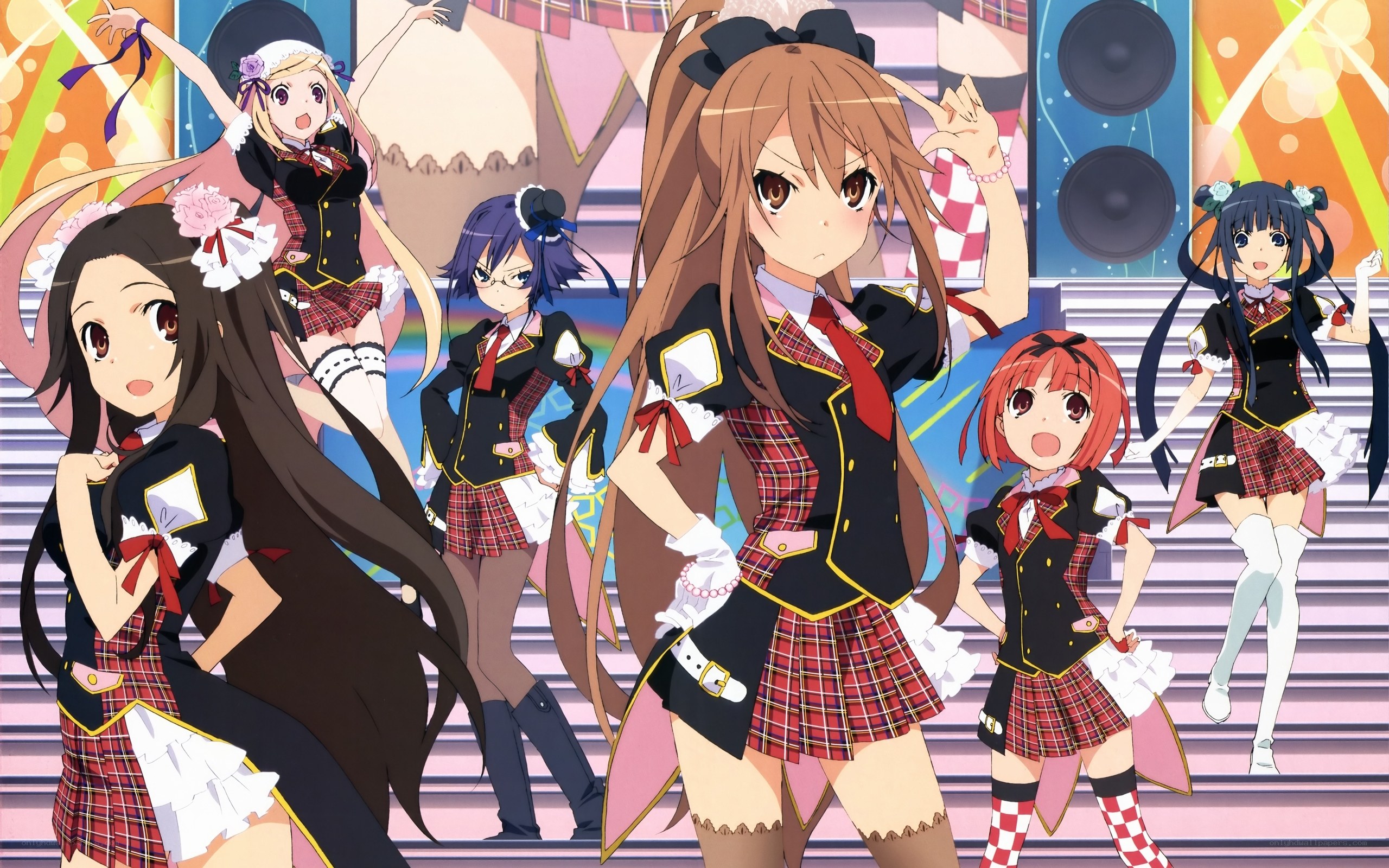 anime idol group performance