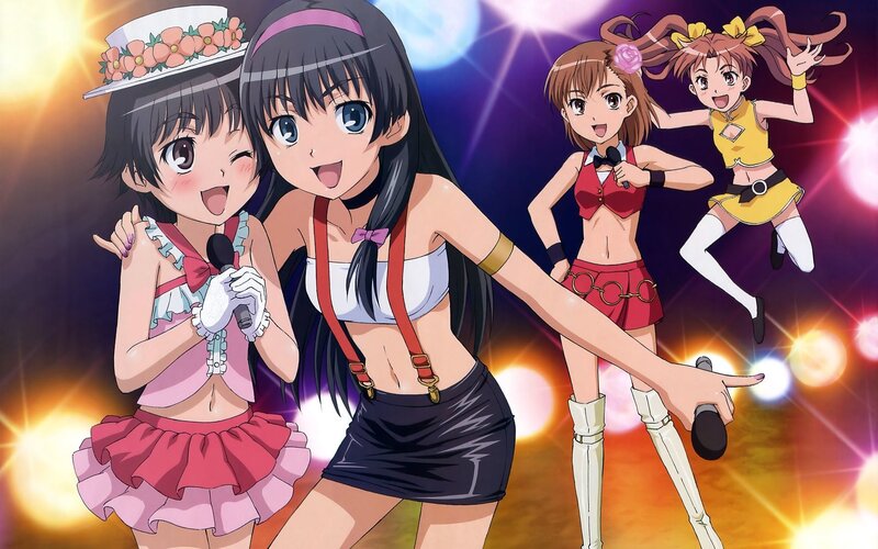 anime idol group performance