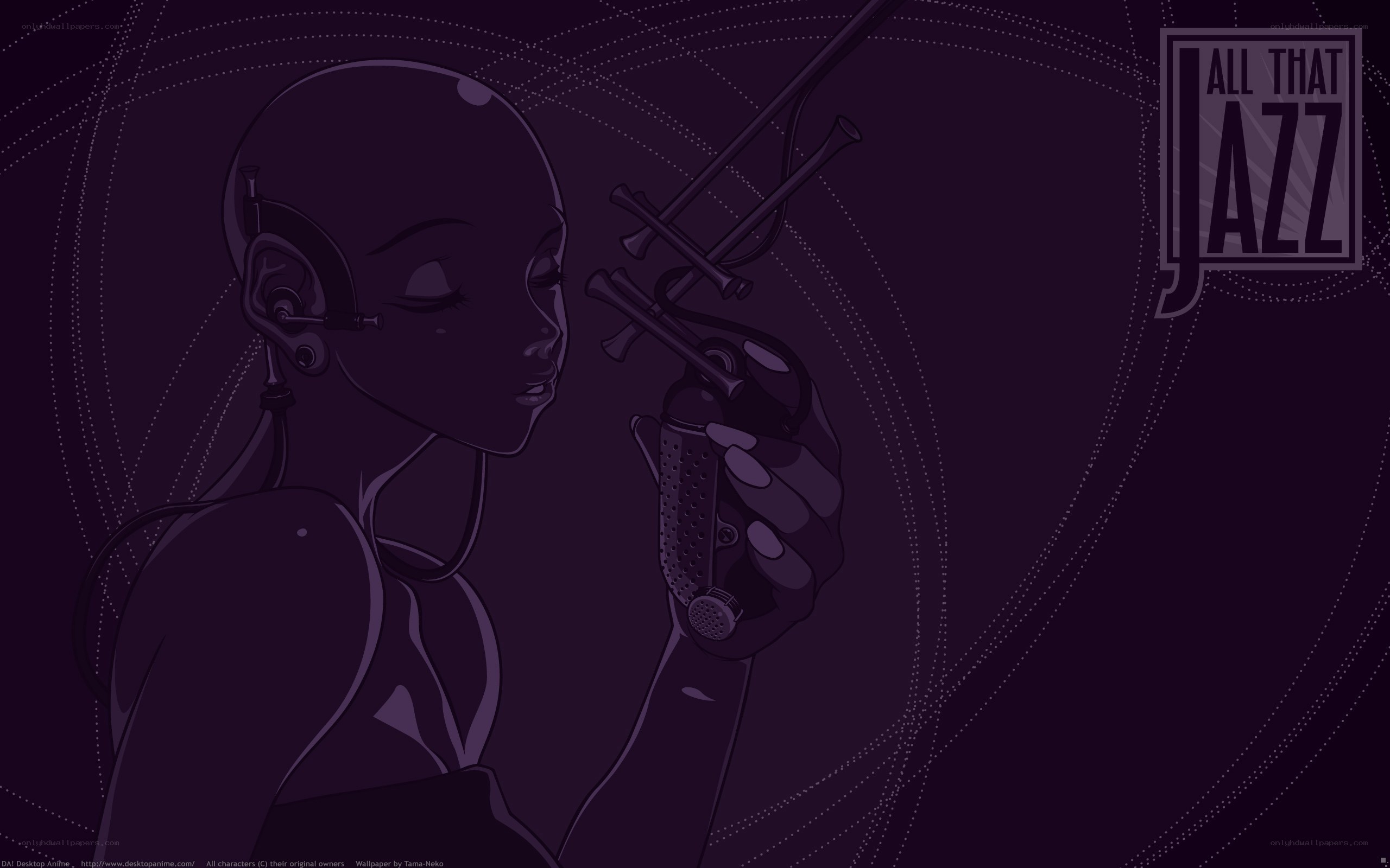 Anime jazz musician portrait