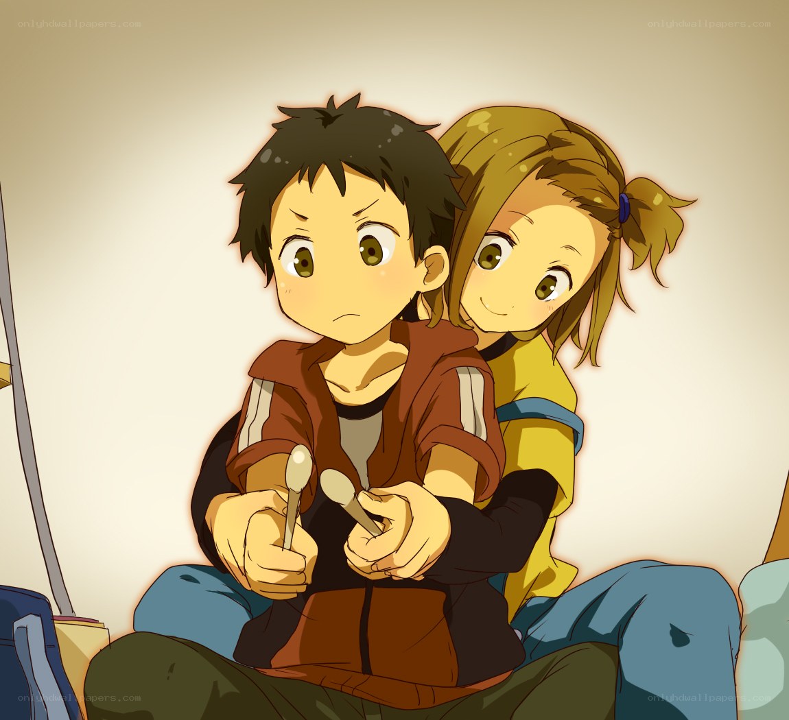 anime kids with drumsticks