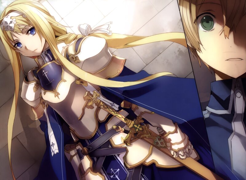 anime knight and swordsman