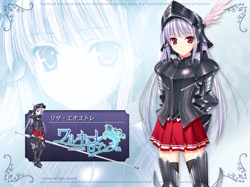 Anime knight character art