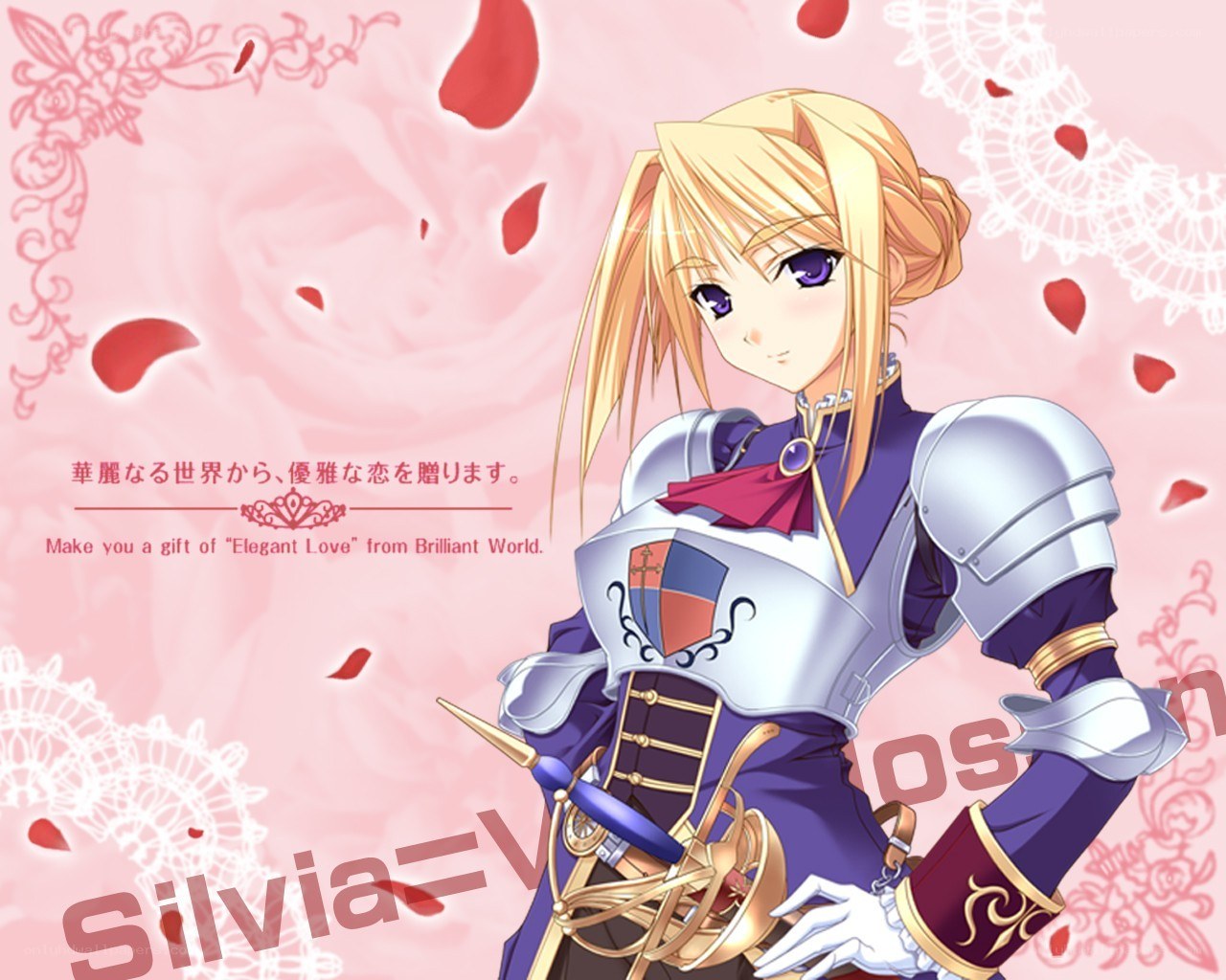 anime knight character art