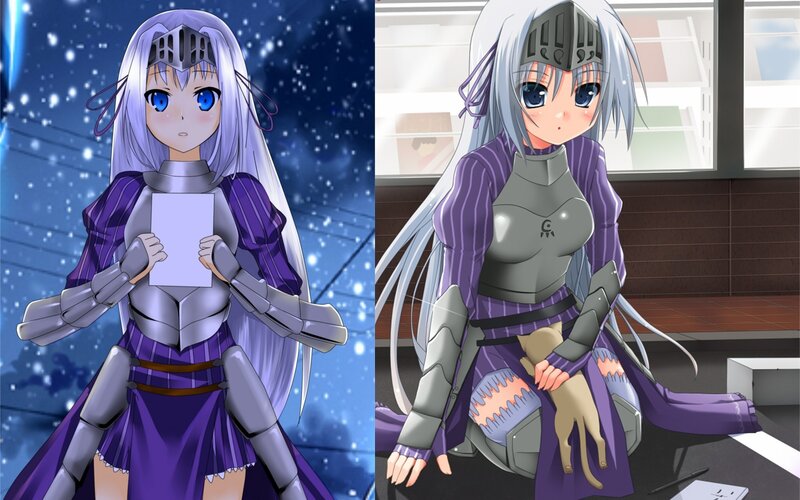 anime knight character comparison