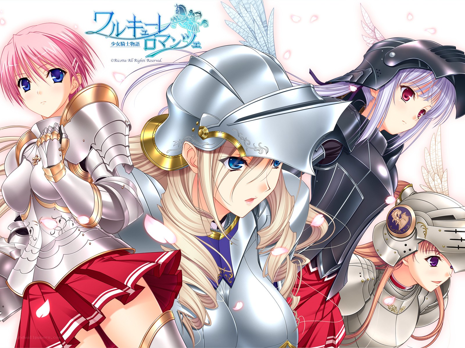 anime knight girls artwork