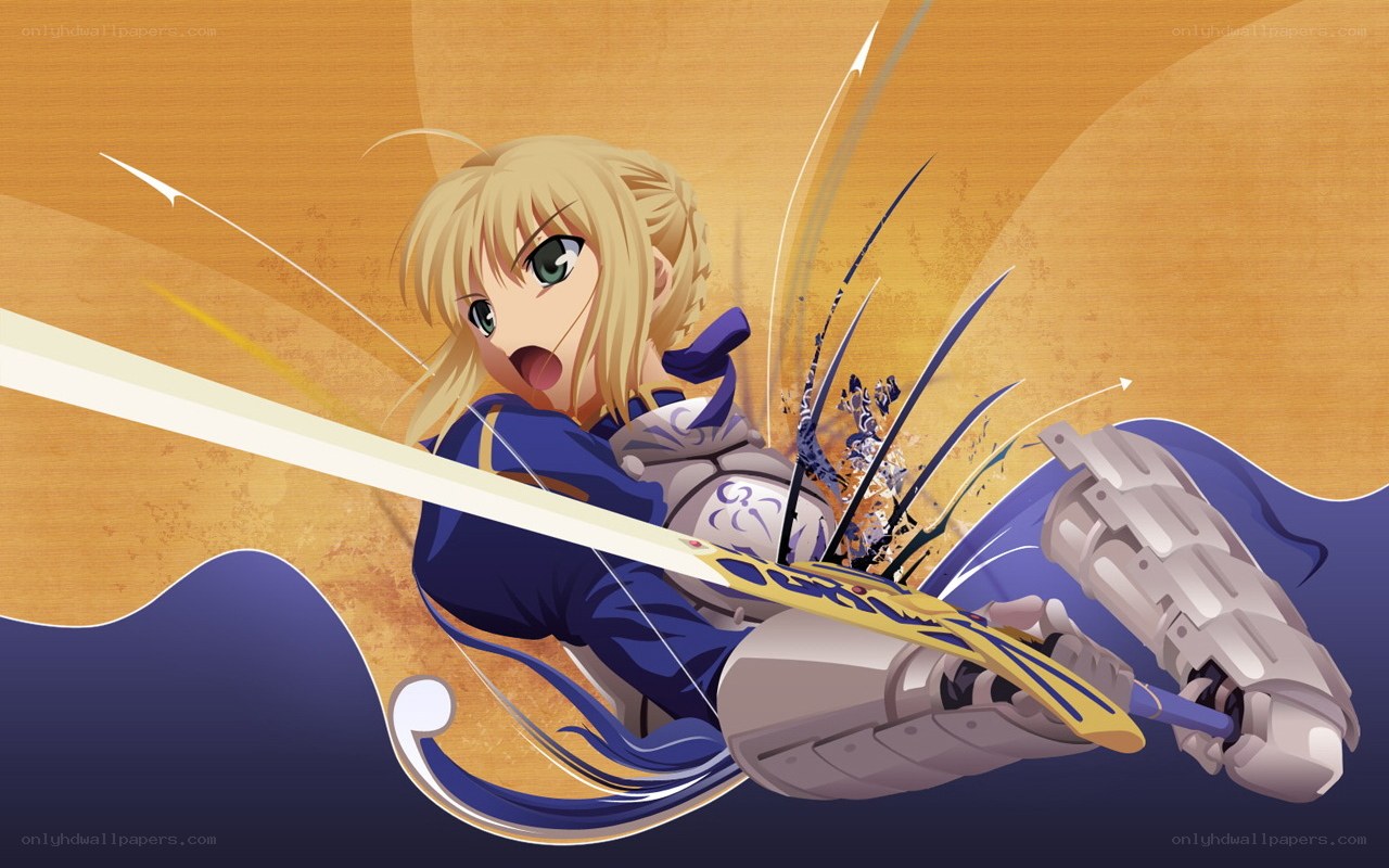 anime knight in action