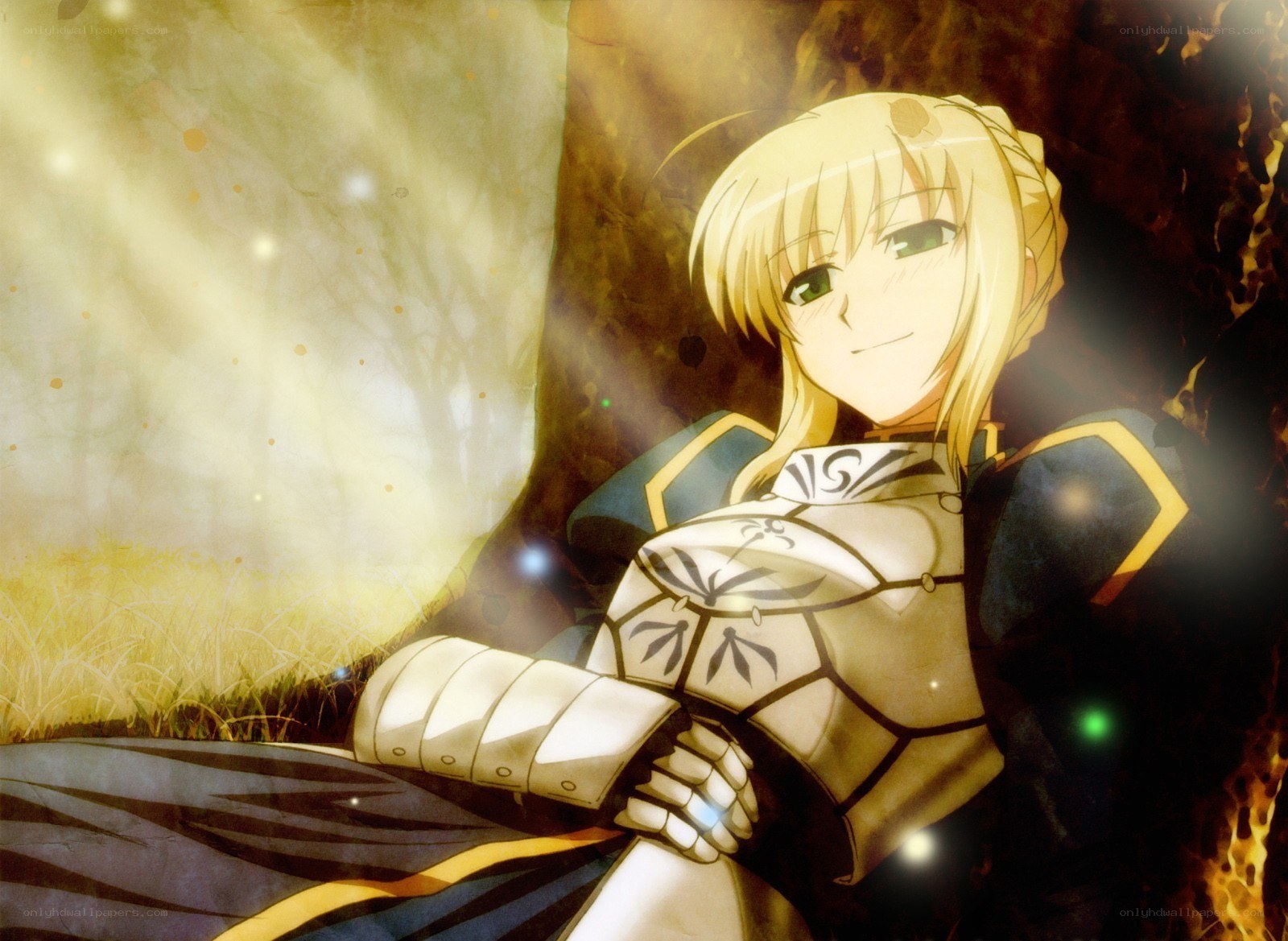 anime knight in armor