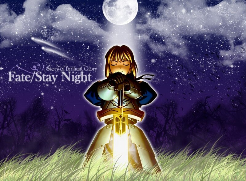 Anime Knight in Armor — Purple, Dramatic, Night