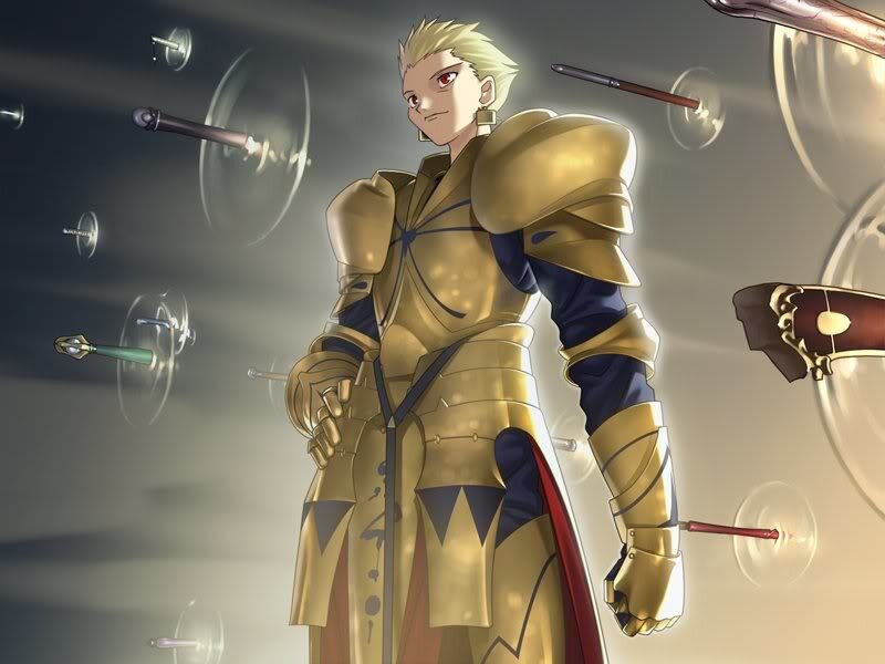 Anime Knight in Golden Armor — Gold