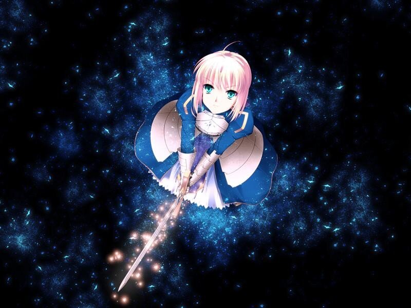 anime knight in space