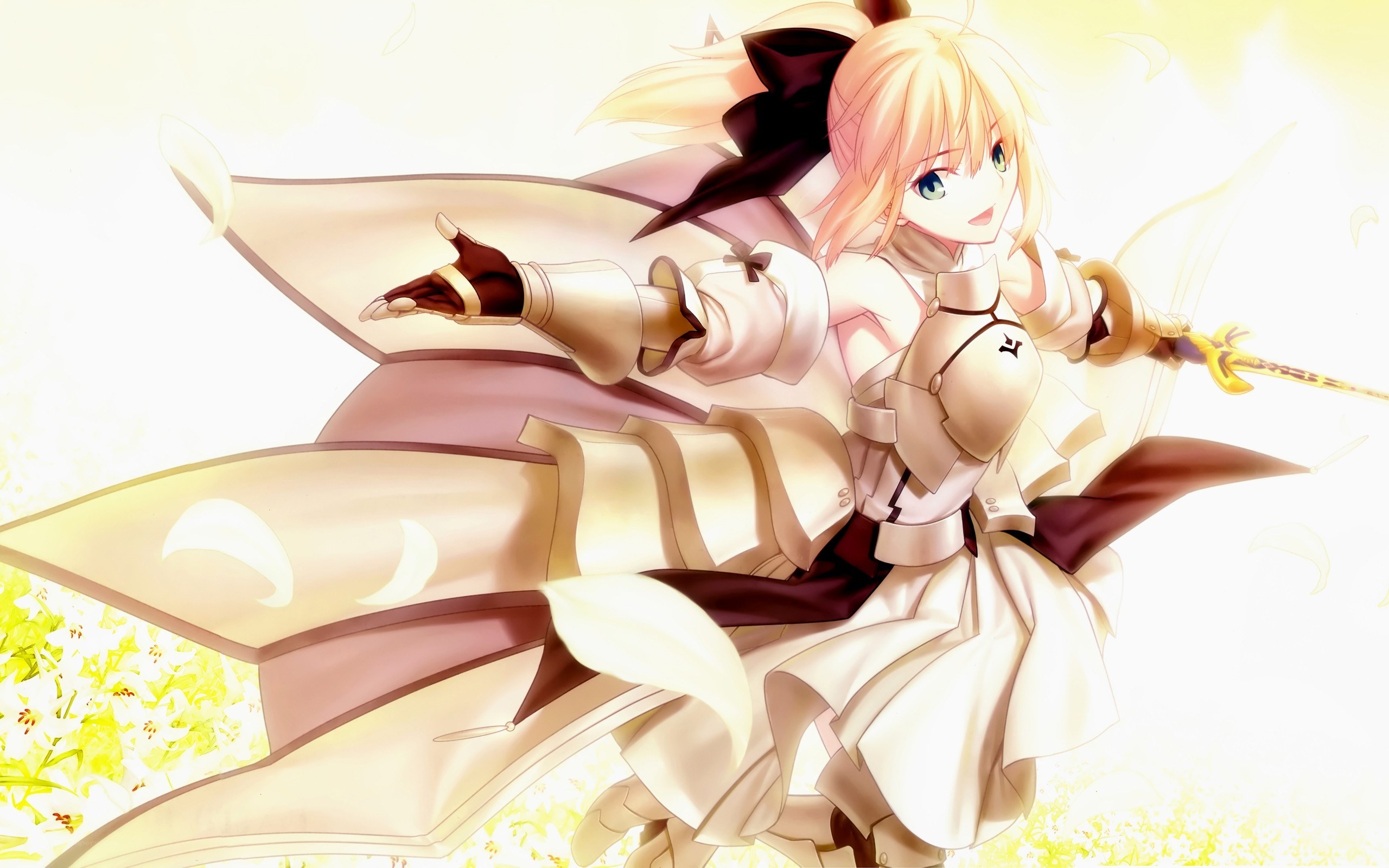 anime knight in sunlight