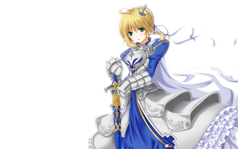 anime knight with sword