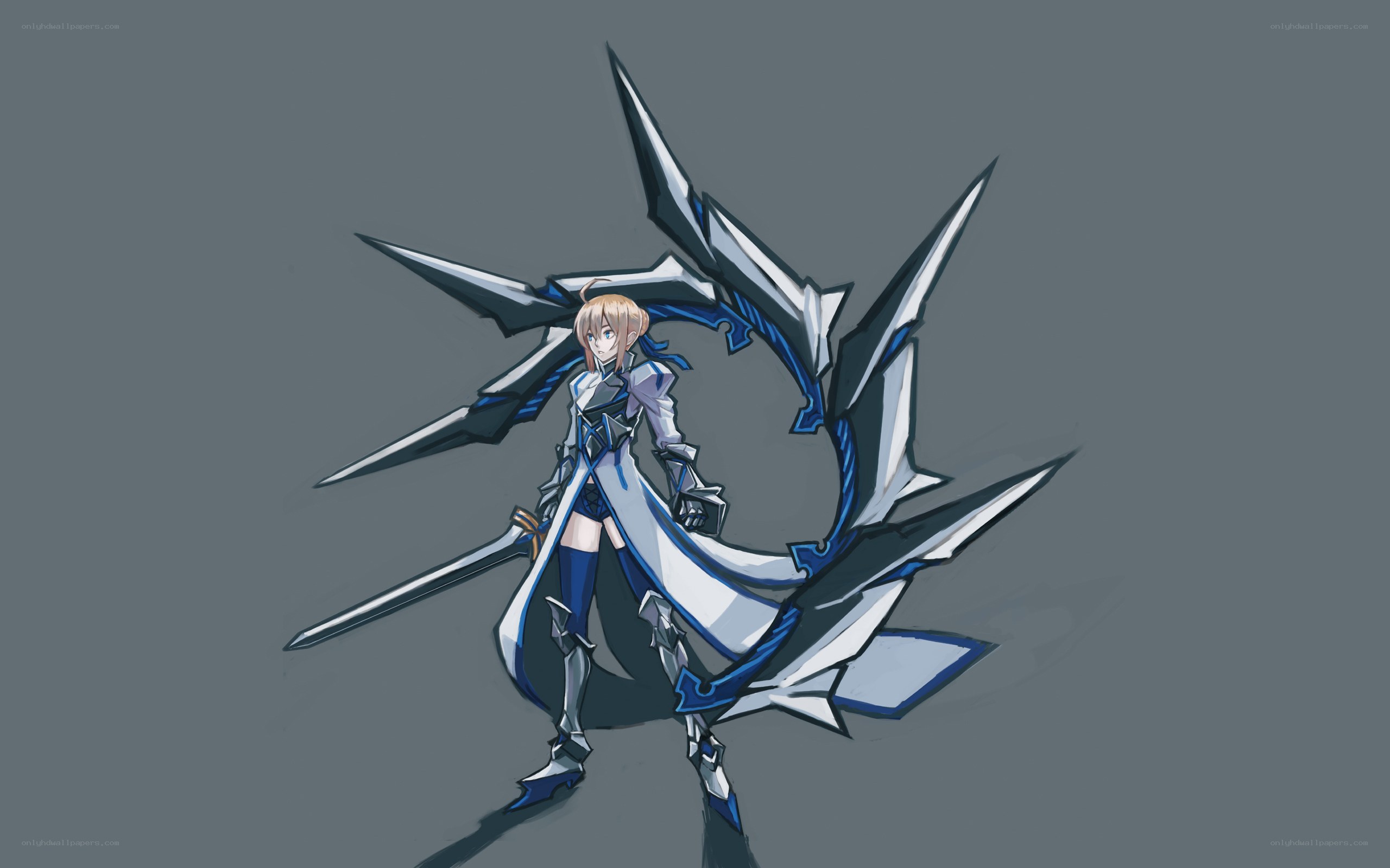 anime knight with sword