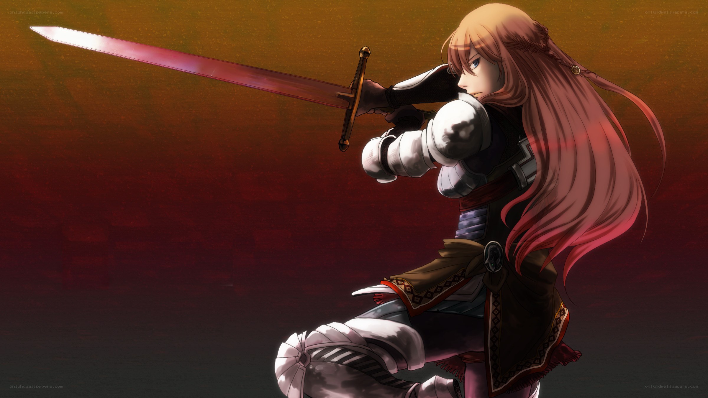 anime knight with sword