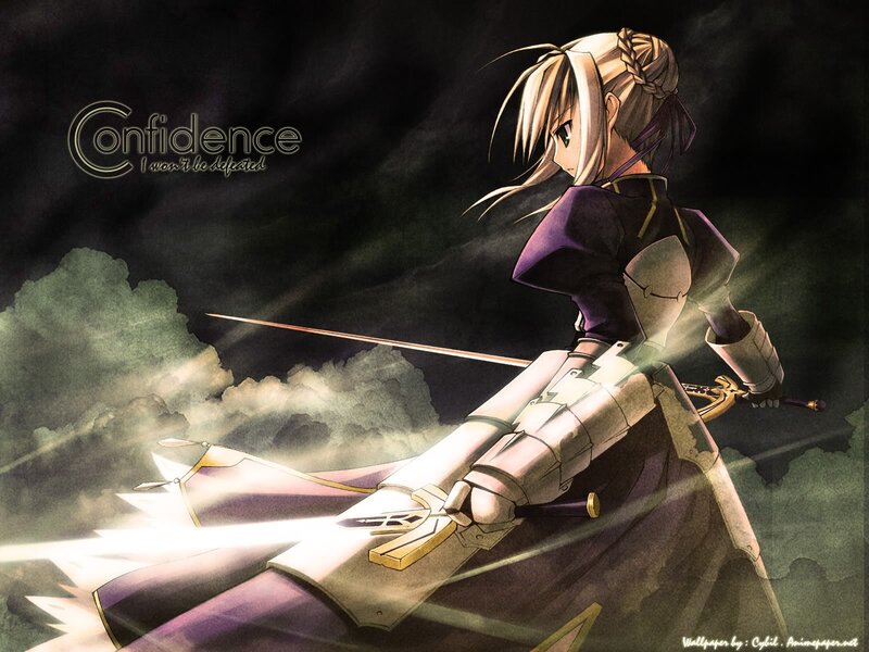 anime knight with sword