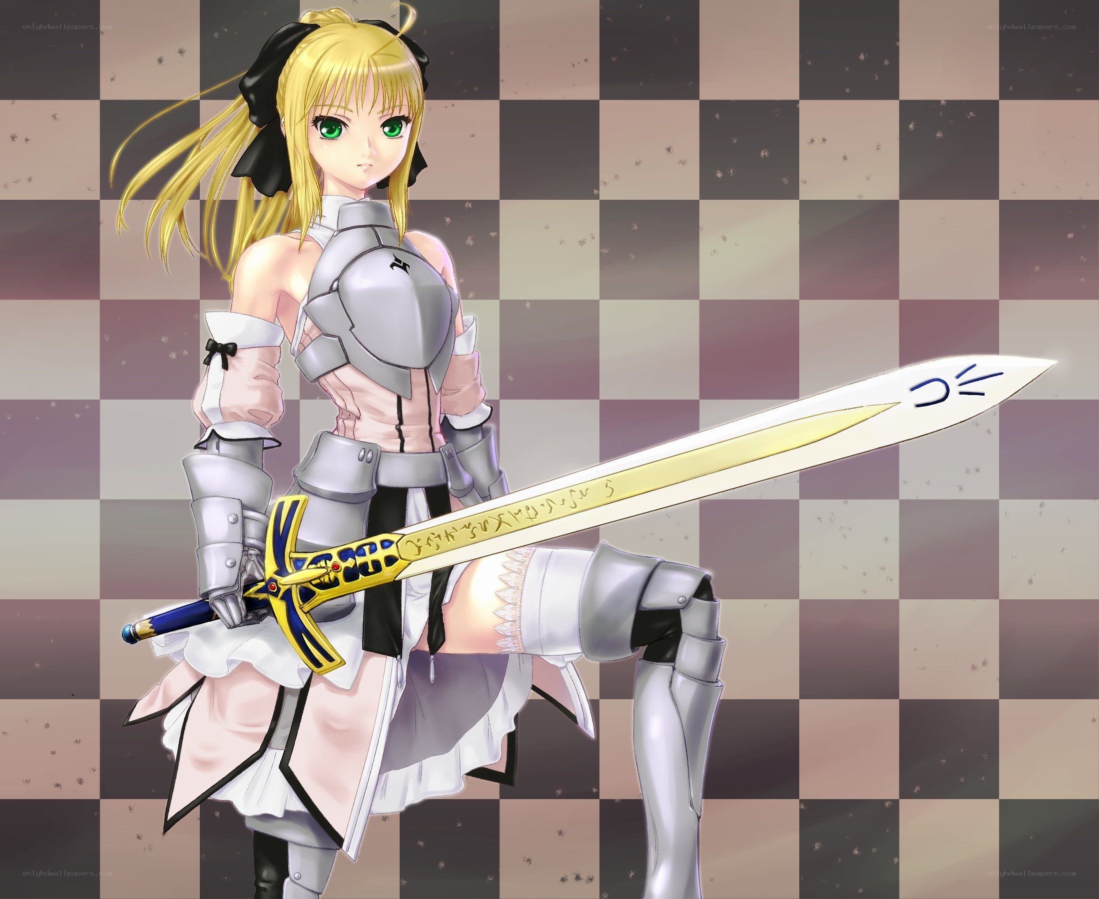 anime knight with sword