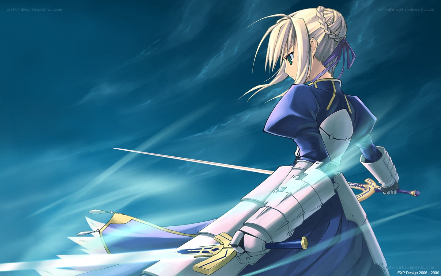 anime knight with sword