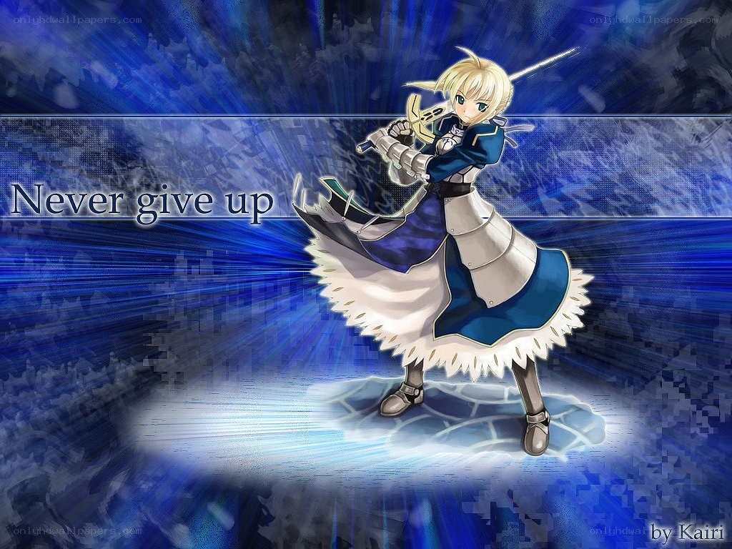 Anime knight with sword