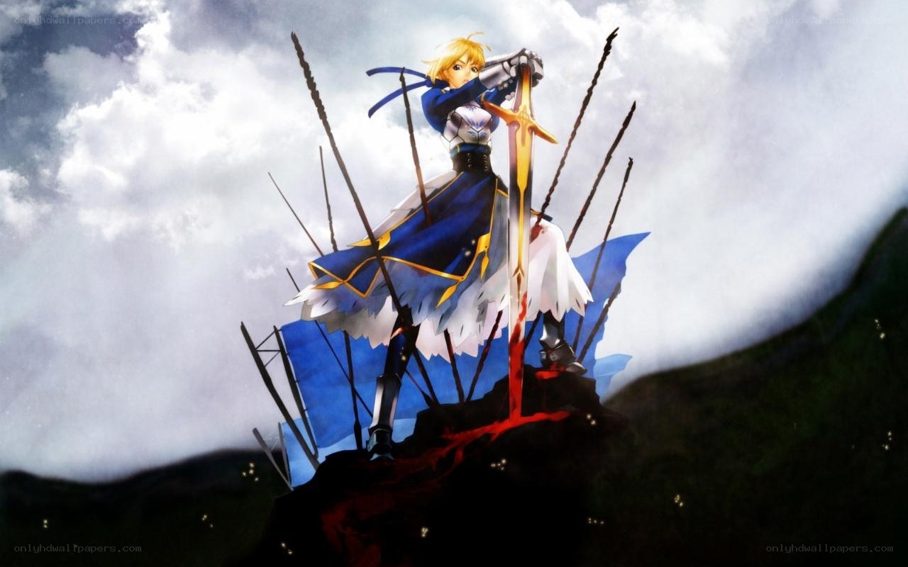 anime knight with sword