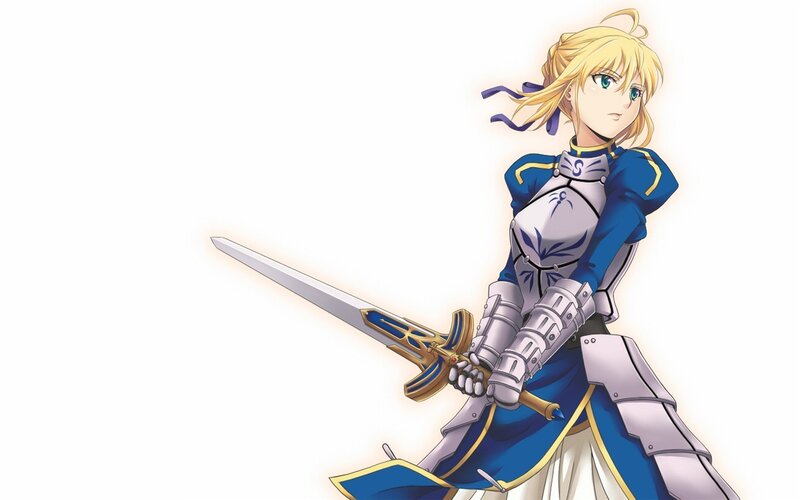 anime knight with sword