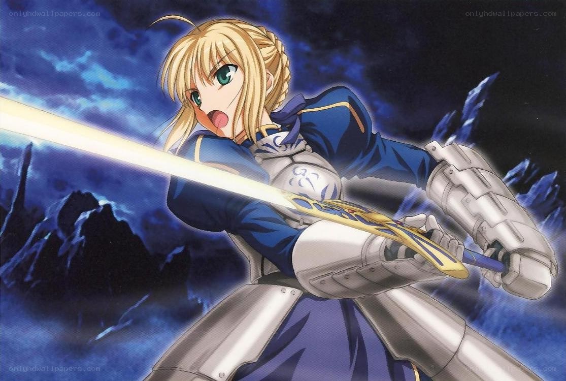 anime knight with sword