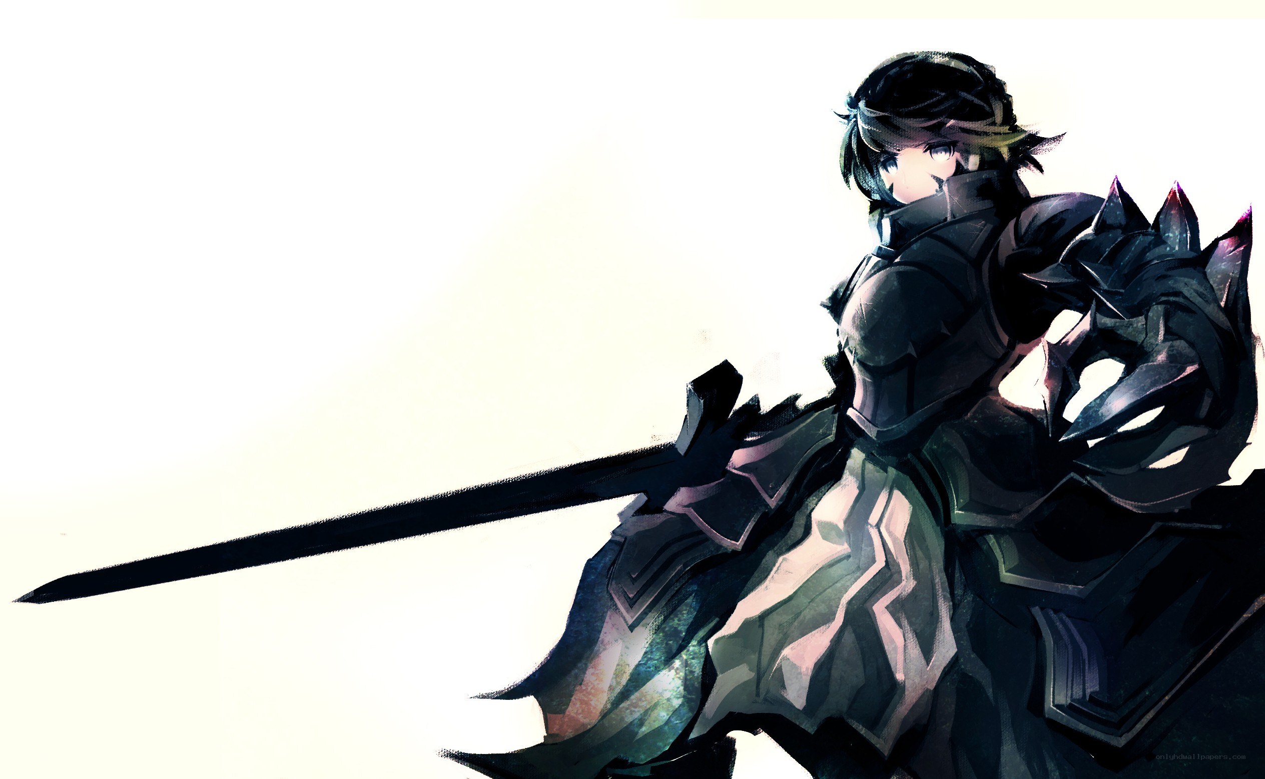 anime knight with sword