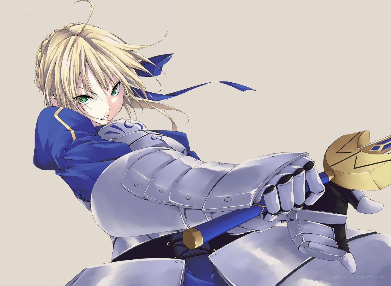 anime knight with sword