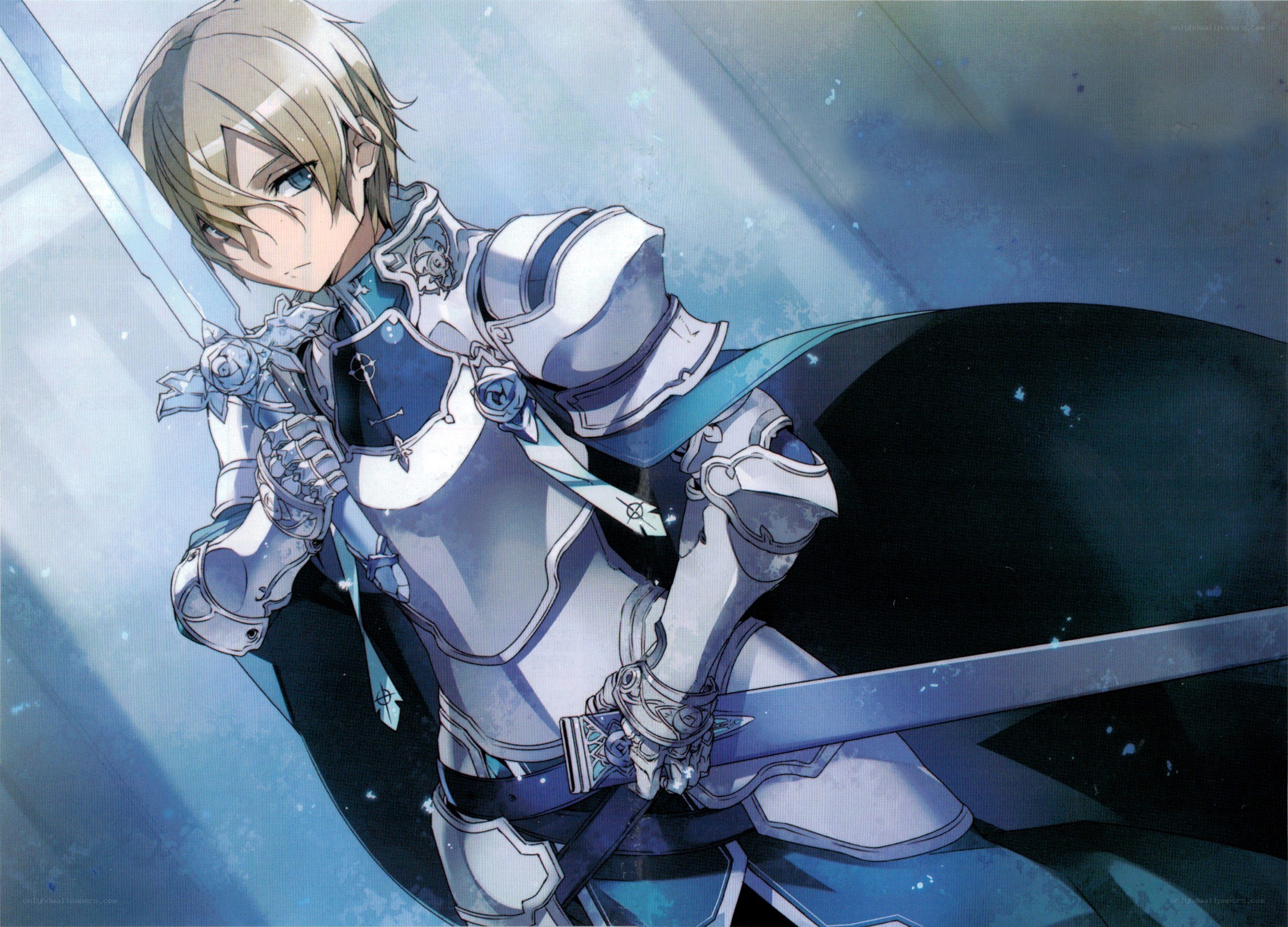 anime knight with sword