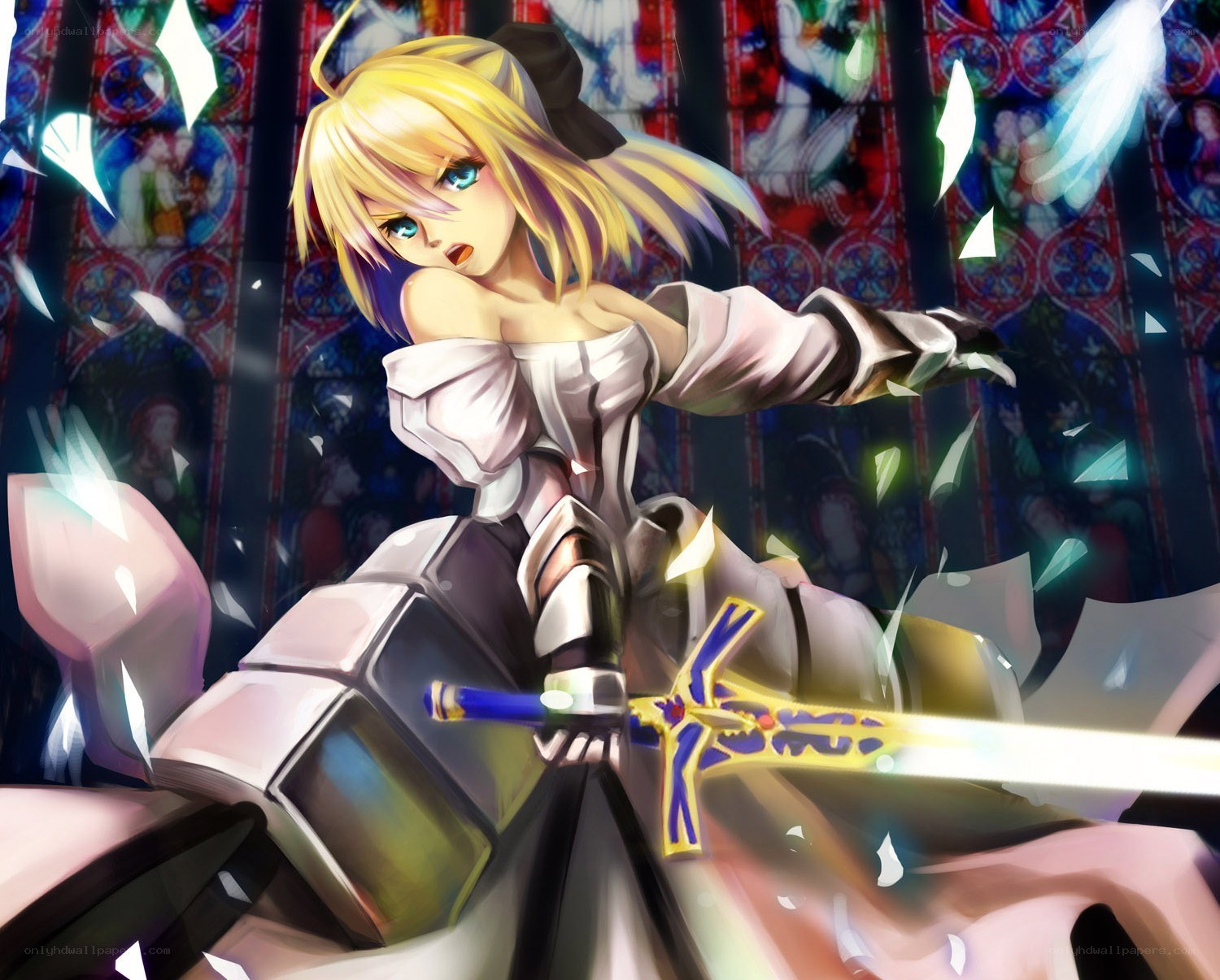 anime knight with sword