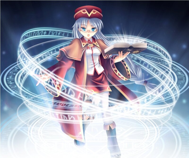 anime mage casting spell