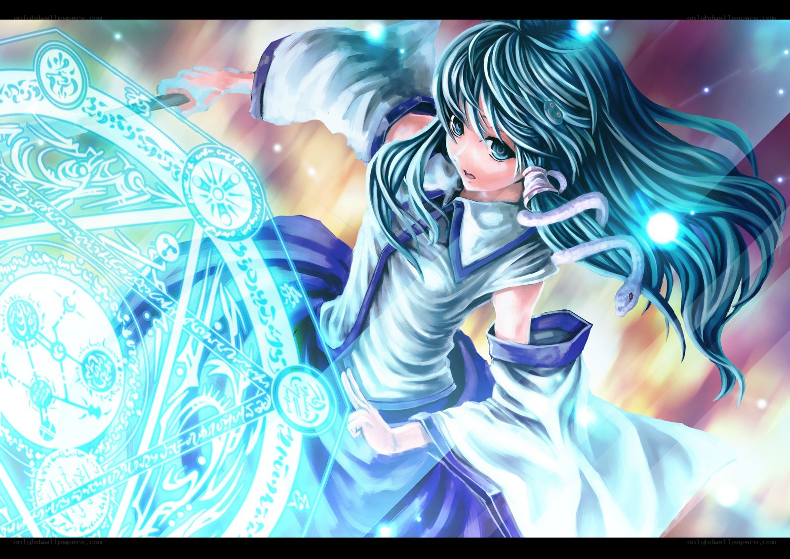 anime mage casting spell