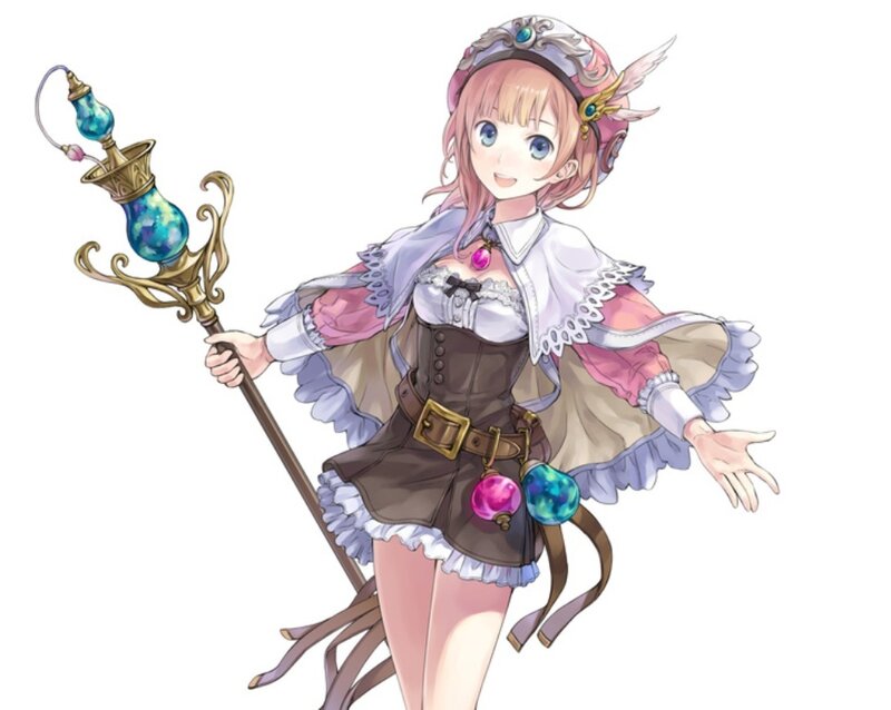 anime mage with staff