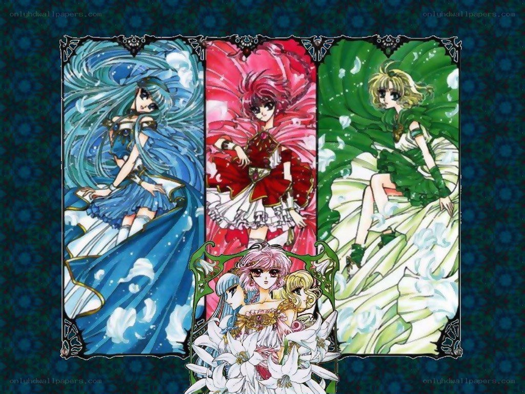 anime magical girls artwork