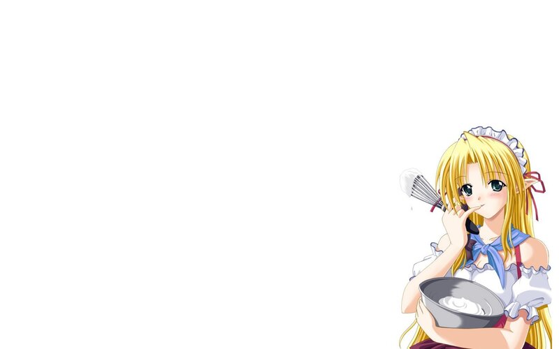 anime maid baking